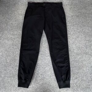 Greyson Mens Black Jogger Pants 34x30 Golf Athleisure Travel Performance Stretch